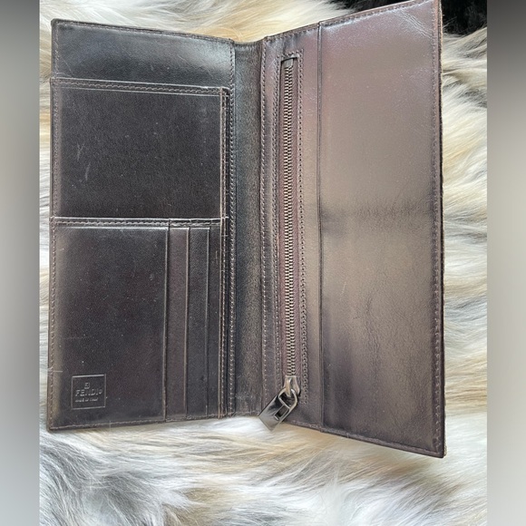 FENDI Zucca Brown Canvas Wallet - Picture 7 of 11